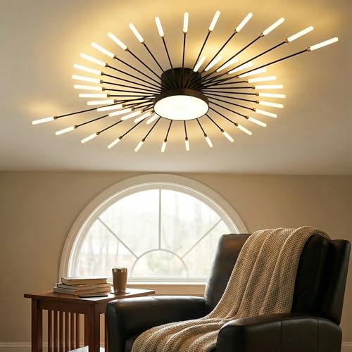 50.4 Inch Modern LED Flush Mount Ceiling Light