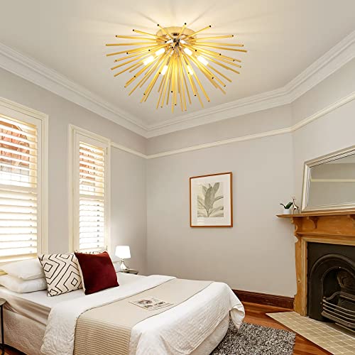 Sputnik Flush Mount Ceiling Light Fixture