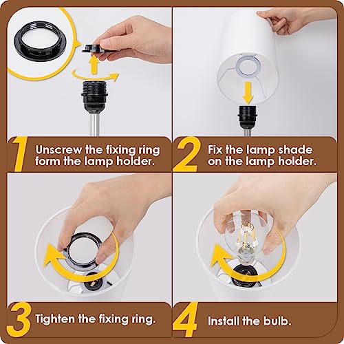 Bedside Lamps with USB Port (2 Count)