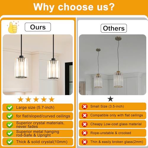 3 Pack Pendant Lights Kitchen Island (3 Count)