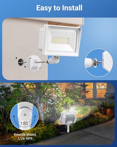 2 Pack 65W LED Outdoor Flood Light (2 Count)