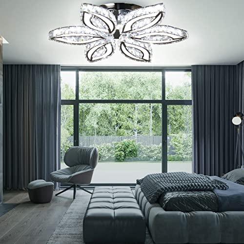 20" Crystal Flower Chandelier