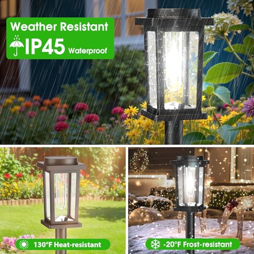 Solar Pathway Lights Outdoor (12 Count)