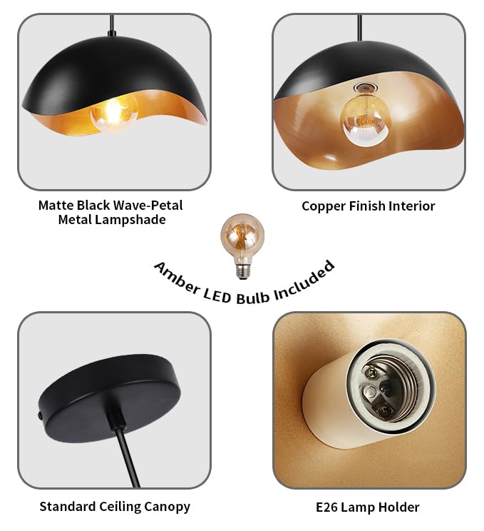 Modern Wave Pendant Light