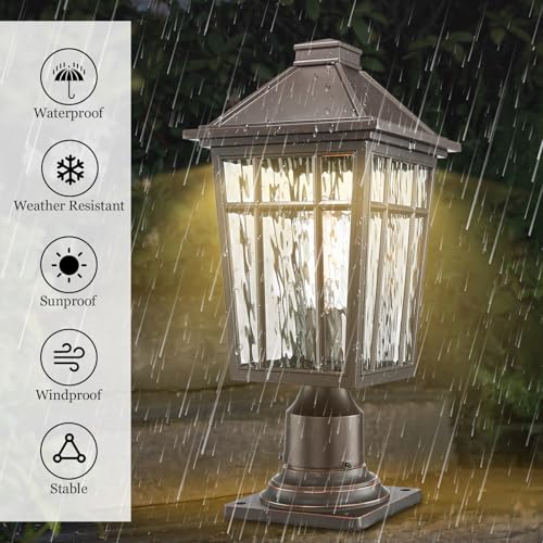 2pcs Large Outdoor Post Lights Lamp Post Light Fixture