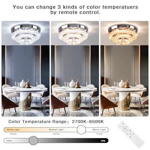 11.8" Crystal Ceiling Light