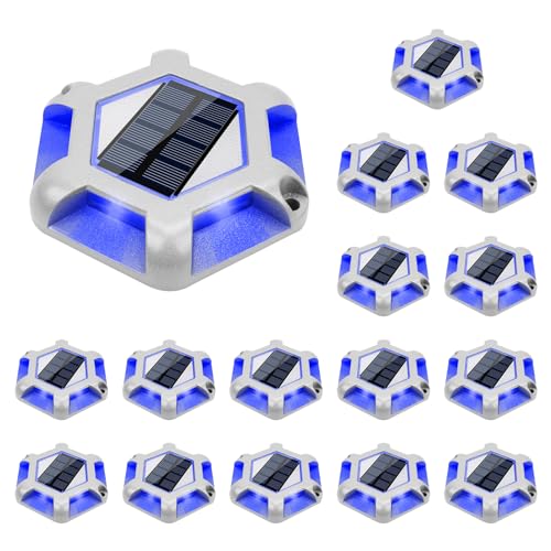Solar Dock Driveway Deck Outdoor Pathway LED Lights (16 Count)