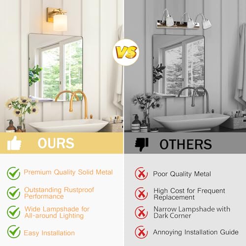 Modern Bathroom Light Fixtures Over Mirror