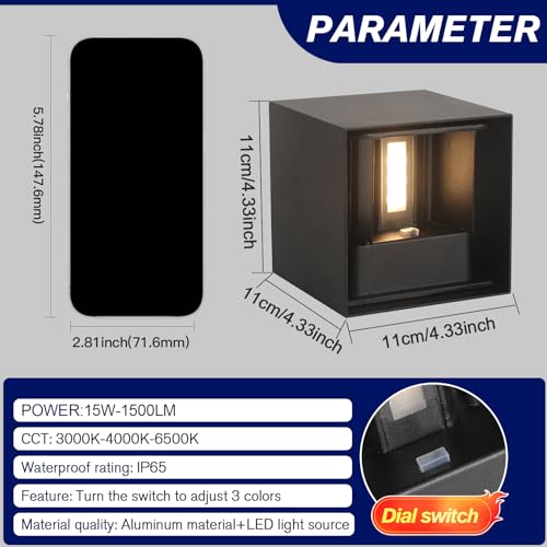 LED 15W Outdoor Wall Lights Exterior