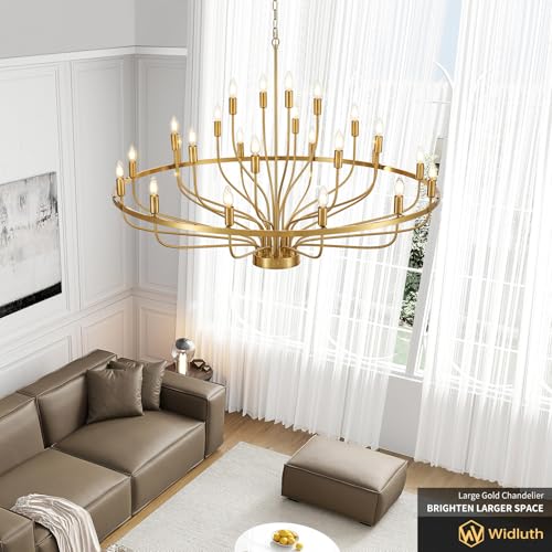 47.2" Large Gold Chandelier