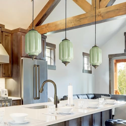 Vintage Milk Glass Pendant Lights Kitchen