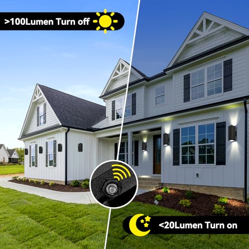 2 Pack Exterior Wall Light Fixtures (2 Count)