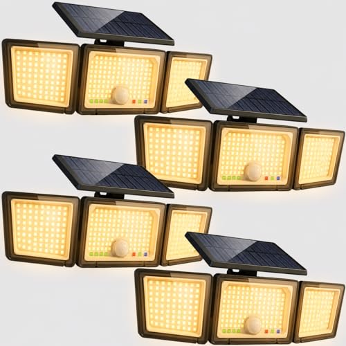 Solar Outdoor Lights Motion Sensor (4 Count)