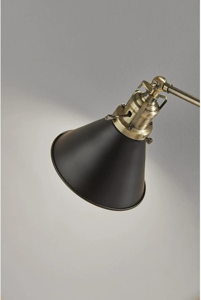 Adesso SL3740-01 Arthur Desk Lamp, Black and Gold