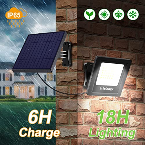 4400mAh Solar Flood Lights 1 Pack Outdoor Solar Security Light