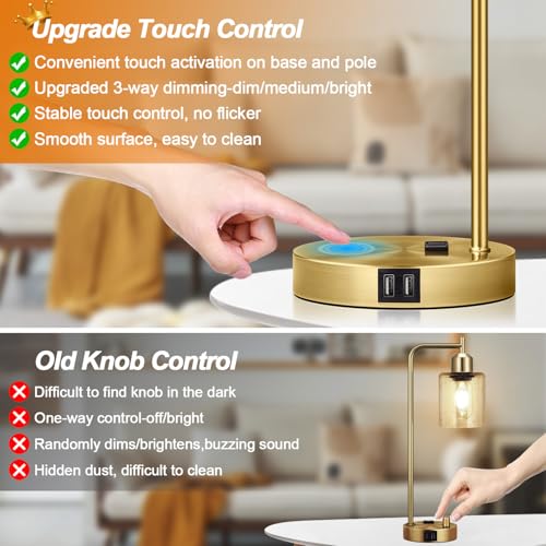 Industrial Touch Table Lamps Set of 2 (2 Count)
