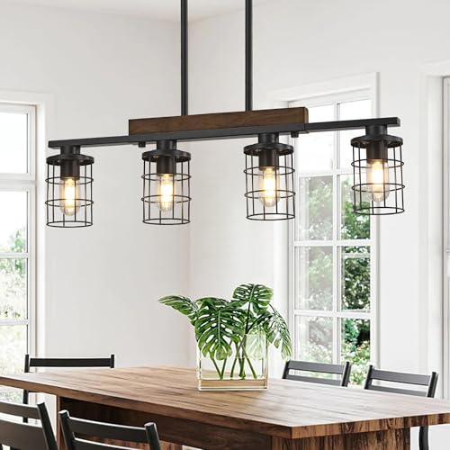 4 Light Farmhouse Kitchen Light Fixture