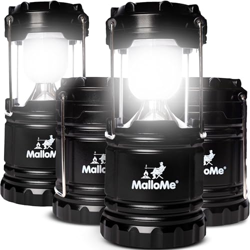 Camping Lantern Multicolor 4 Pack Lanterns for Power Outages (4 Count)