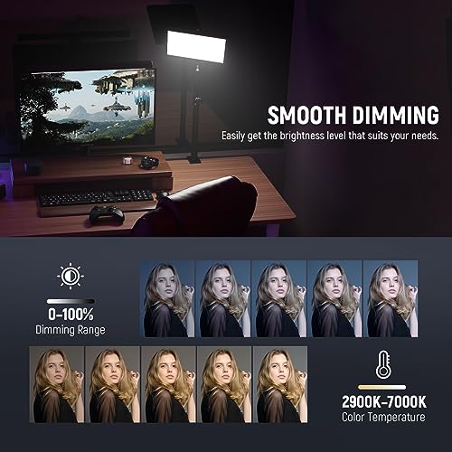 25W 12.9" Streaming Key Light with Desk Stand