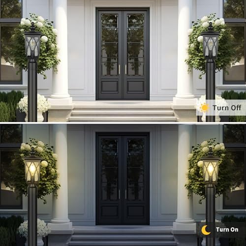 2 Pack Outdoor Post Lights Lamp Post Light Fixture (2 Count)