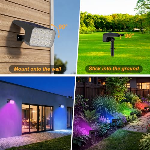 Solar Spot Lights Outdoor (4 Count)