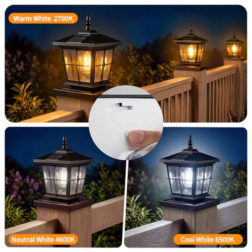 Solar Post Cap Light 2pack (2 Count)