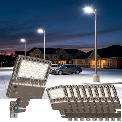10Pack 200WLED Parking Lot Lights Dusk to Dawn Photocell