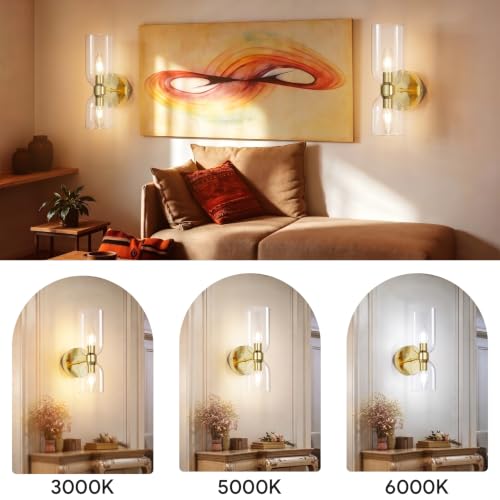 Gold Wall Sconces Set of Two (2 Count)