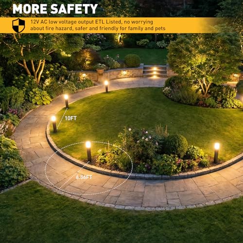 Low Voltage Bollard Path Lights 12V G4 LED 1.2W