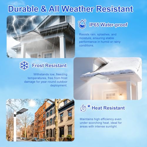 Bifacial Solar LED Street Lights Outdoor