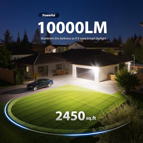 90W 10000LM LED Motion Sensor Outdoor Lights