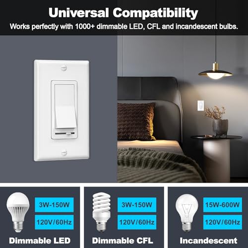 2 Pack Dimmer Light Switch (2 Count)