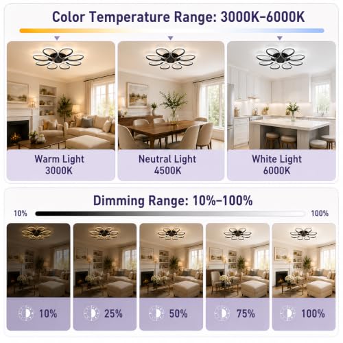 29.53 inch Modern LED Ceiling Light