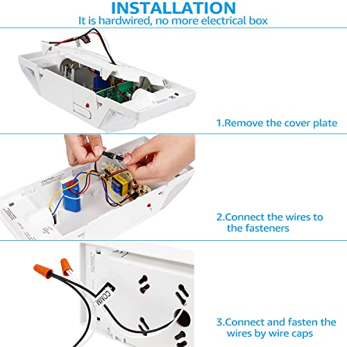2 Pack LED Emergency Lighting with Battery Backup White (2 Count)