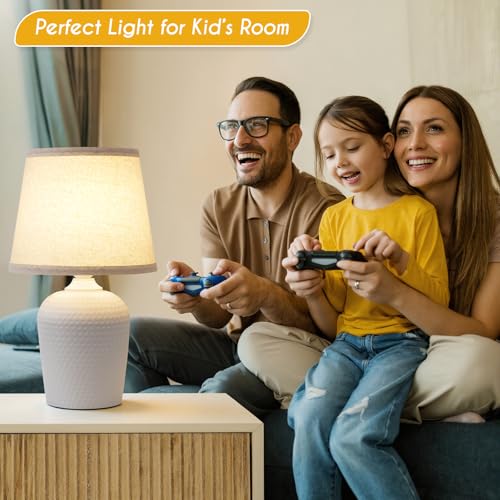 16’’ Small Table Lamps Set of 2 for Bedroom (2 Count)