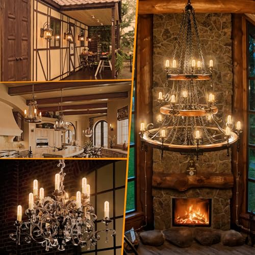 E12 LED Candelabra Bulbs 40 Watt Equivalent (12 Count)