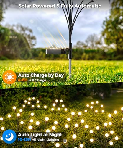 6 Pack Solar Garden Lights 48 LED (6 Count)