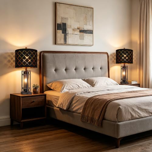27'' Modern Table Lamp with Nightlight