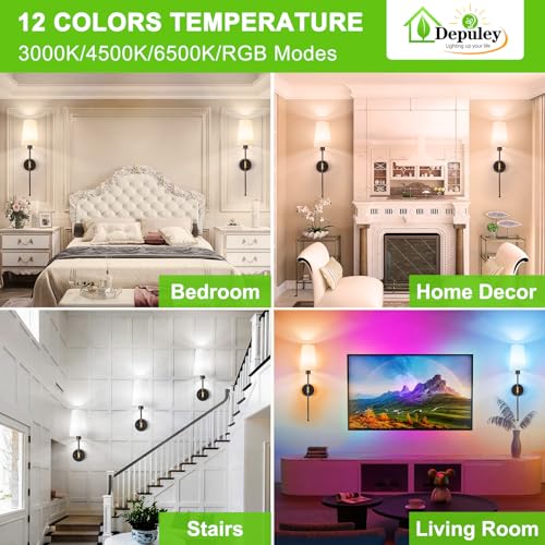 Battery Operated Wall Sconce (2 Count)