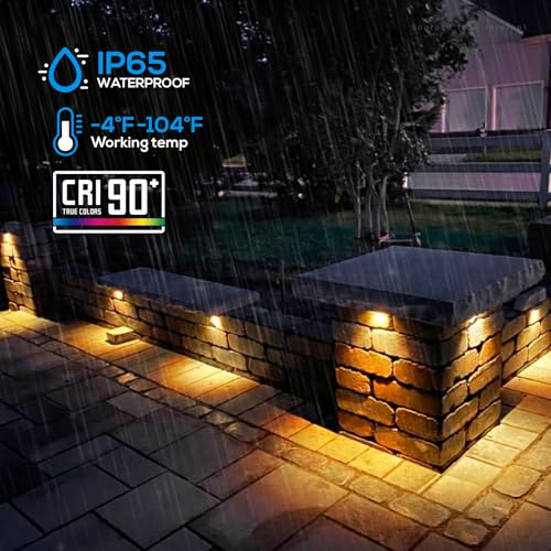 8 Pack 4 Inch LED Hardscape Lighting (8 Count)