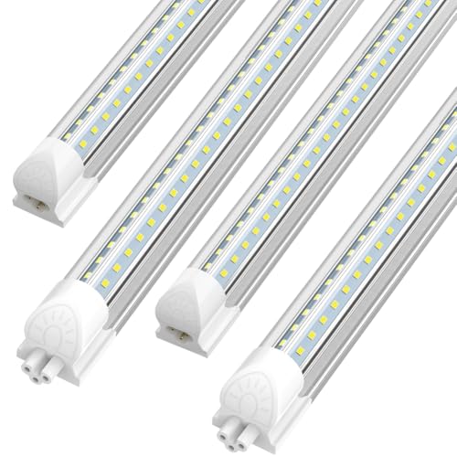 8FT LED Shop Light 100W 15000LM 6000K ETL Certified 4 (4 Count)