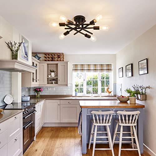 Semi Flush Mount Modern Ceiling Light Fixture