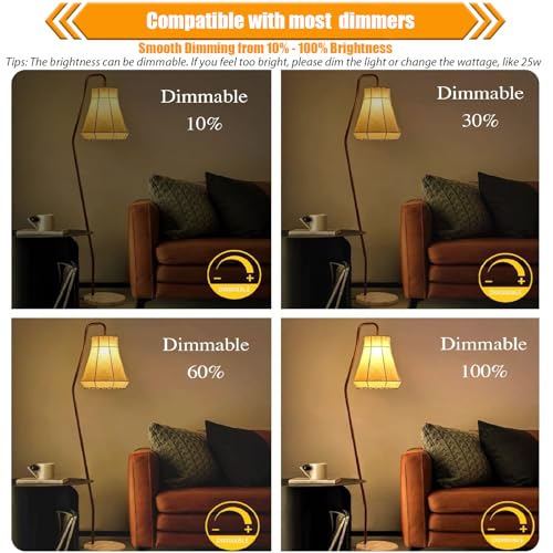 12 Pack Dimmable LED Light Bulbs 40 Watt Equivalent (12 Count)