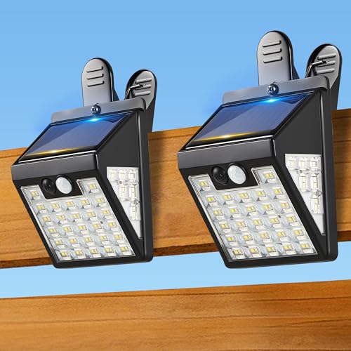 2 Pack Clip On Solar Lights Outdoor