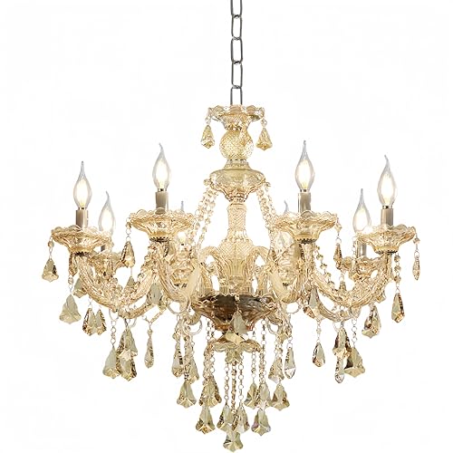 Modern Elegant K9 Crystal Chandelier 8 Lights