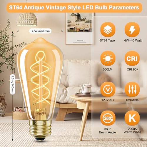 E26 LED Bulb 4W Equivalent 40 watt (4 Count)