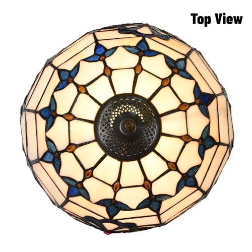 TL0003 Tiffany Table Lamp Blue Baroque