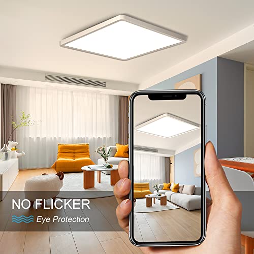 12Inch 24W Square LED Flush Mount Ceiling Light