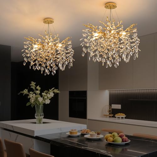 Tree Branch Chandelier Modern Crystal Pendant Light