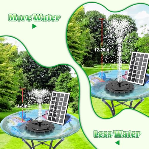 Floating Solar Fountain Kit Works in Shade